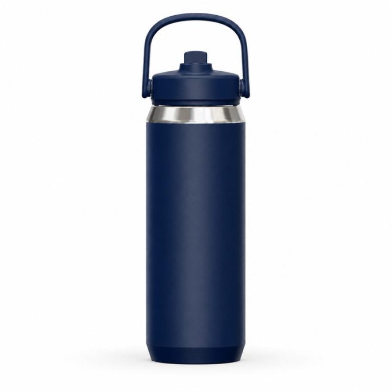 540ml Insulated Sports Water Bottle with Straw Lid & Carry Handle