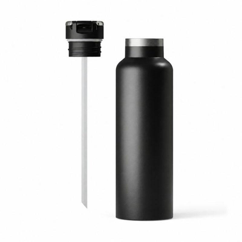 Qualflask 20 oz Insulated Stainless Steel Journey Water Bottle Vacuum Flask with Leakproof Lid