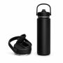 720ml Insulated Sports Water Bottle with Straw Lid & Carry Handle