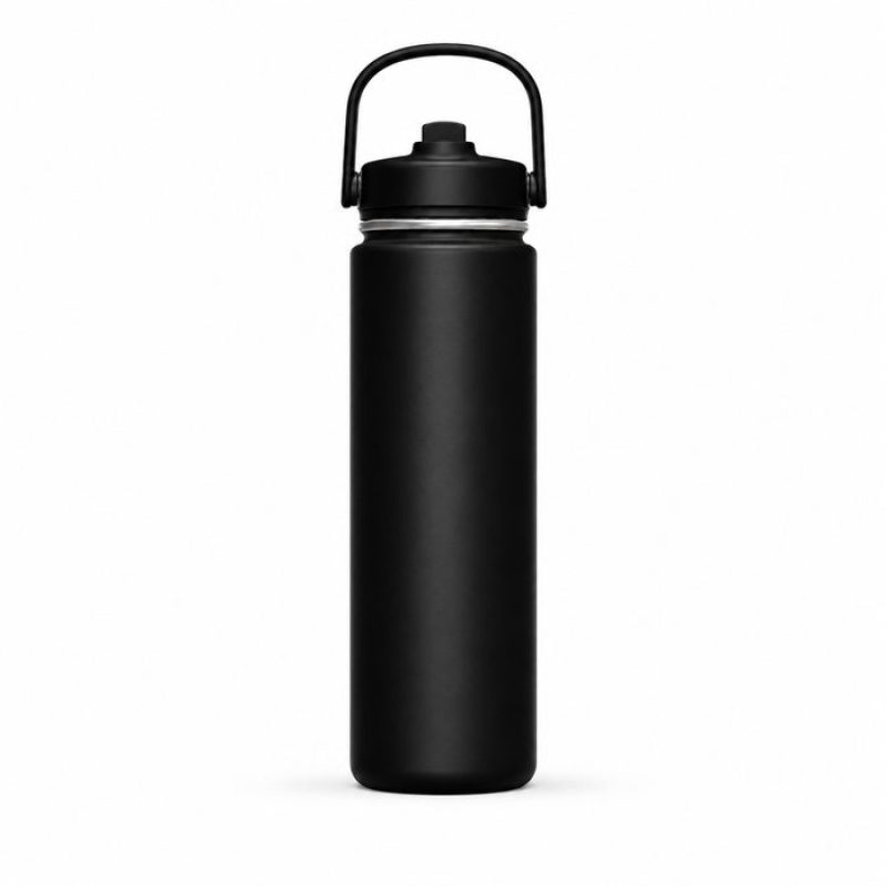 720ml Insulated Sports Water Bottle with Straw Lid & Carry Handle