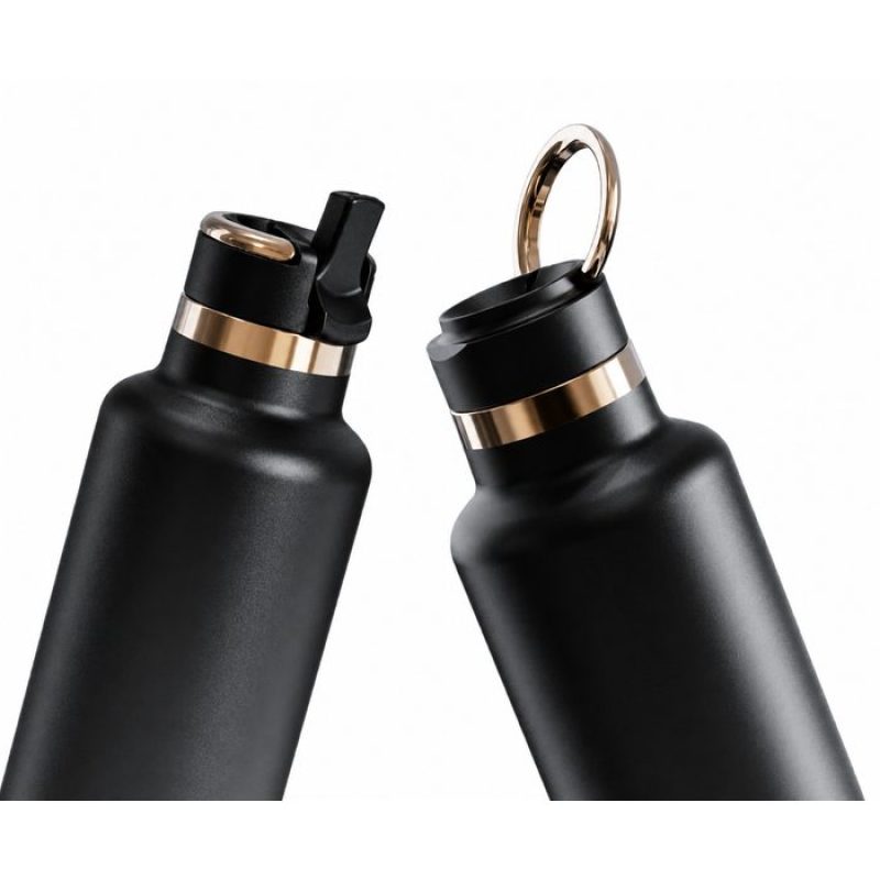 Qualflask 24 oz Insulated Stainless Steel Journey Water Bottle Vacuum Flask with Leakproof Lid