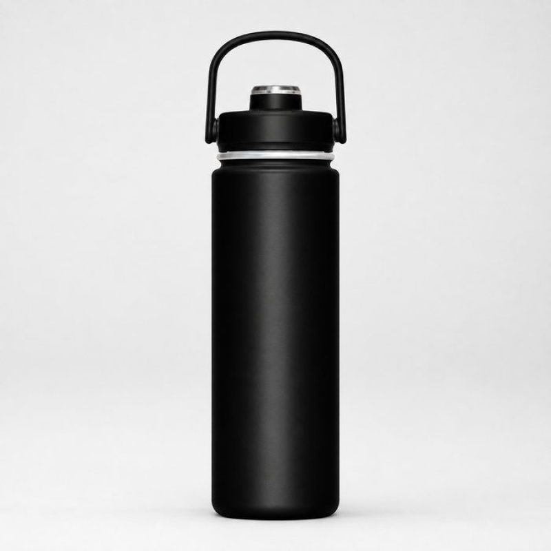 720ml Insulated Outdoor Water Bottle with Direct-Drink Metal Lid