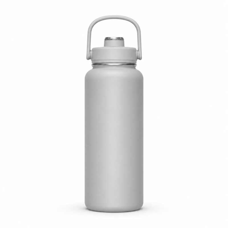 960ml Insulated Sports Water Bottle with Straw Lid & Carry Handle