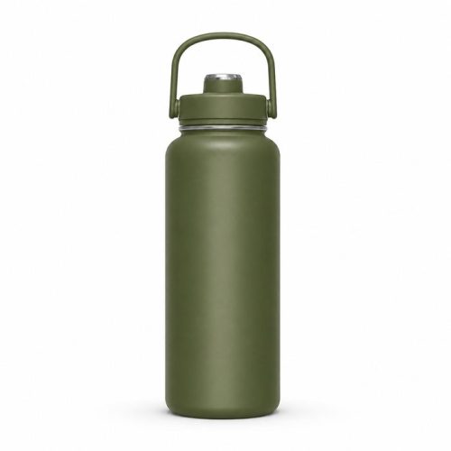 960ml Insulated Sports Water Bottle with Straw Lid & Carry Handle