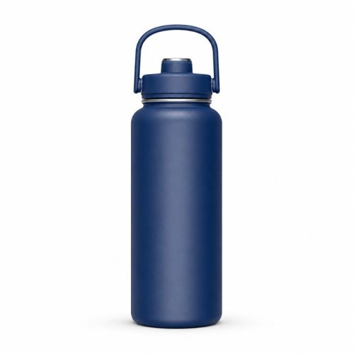 960ml Insulated Sports Water Bottle with Straw Lid & Carry Handle