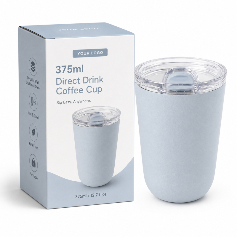 12oz Minimalist Vacuum Coffee Tumbler