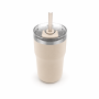 20oz Cream Beige Straw Tumbler