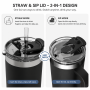 20oz Cream Beige Straw Tumbler