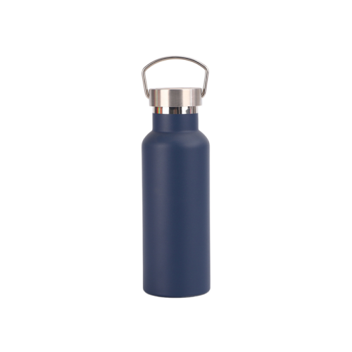 Stainless‑steel American‑style Wide‑mouth Sports Water Bottle, Double‑wall Vacuum Insulated Tumbler, Outdoor Cycling Mug with Carry Handle