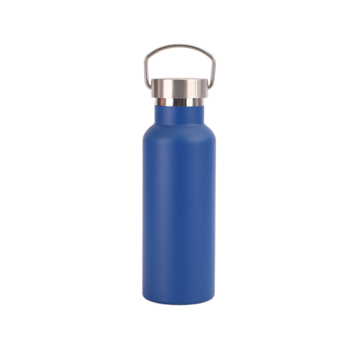 Stainless‑steel American‑style Wide‑mouth Sports Water Bottle, Double‑wall Vacuum Insulated Tumbler, Outdoor Cycling Mug with Carry Handle