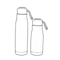 Vacuum flasOutdoor Portable different Capacity Thermos Bottle Stainless Steel Insulated Water Bottle with Handle