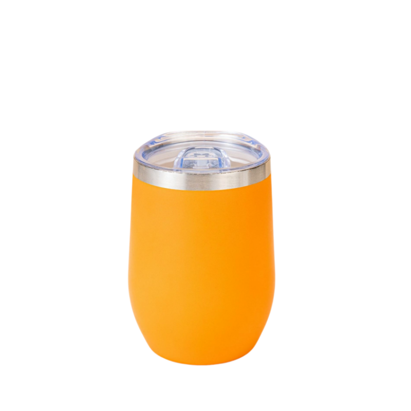 12oz Vacuum Insulated wine mug egg mug Coffee Mug with Slider Lid