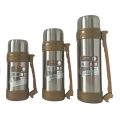 Customized 304 Stainless Steel Double Wall Vacuum travel pot Outdoor Sports Travel pot Handle Lid Hiking 24 hours