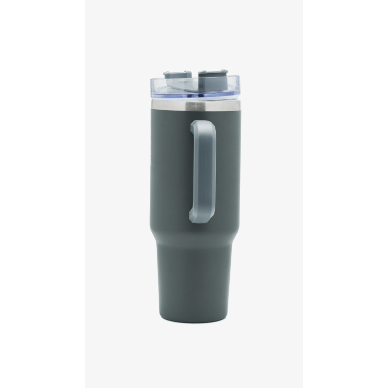 40oz Insulated Travel Tumbler With Handle and Straw