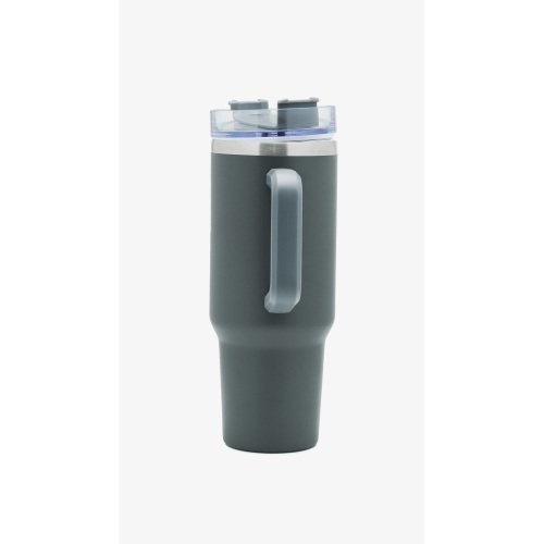 40oz Insulated Travel Tumbler With Handle and Straw