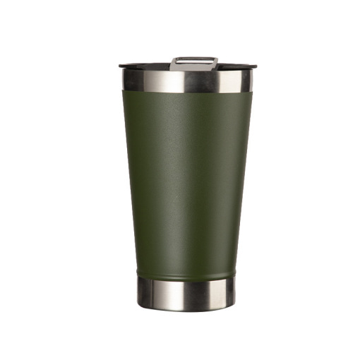 stainless steel classic auto mug beer mug with opener traditional and professional
