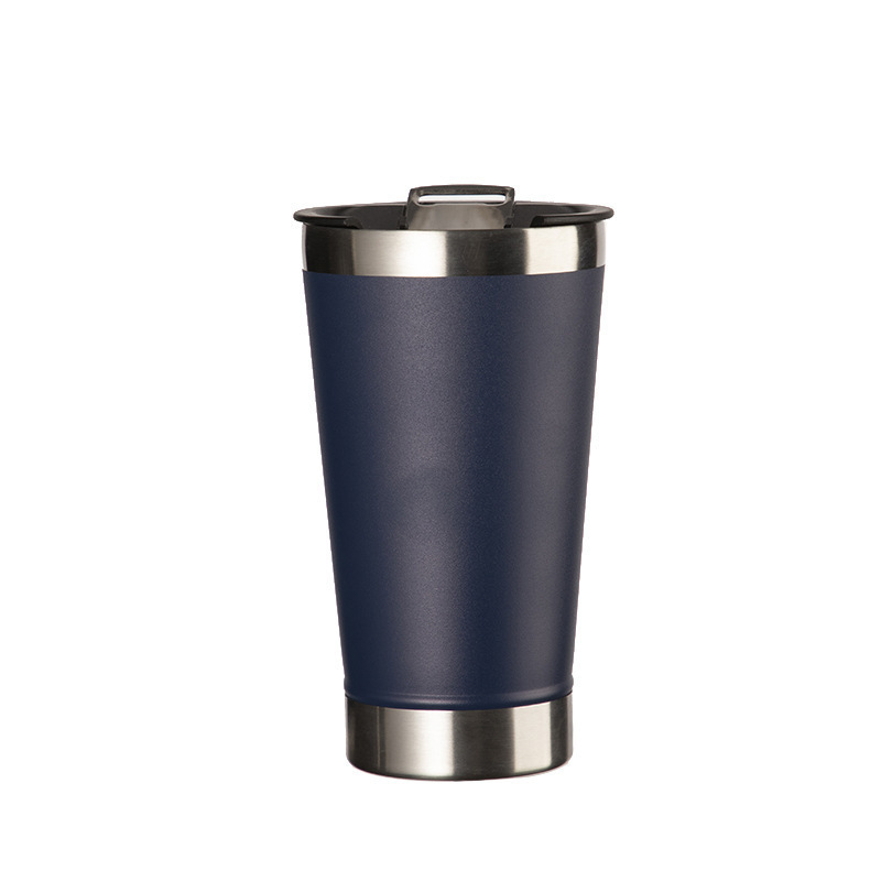 stainless steel classic auto mug beer mug with opener traditional and professional