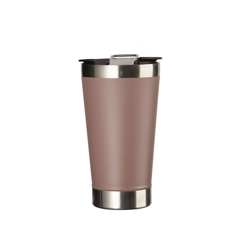 stainless steel classic auto mug beer mug with opener traditional and professional