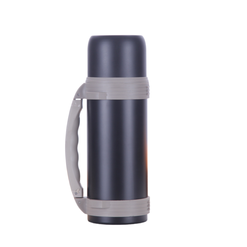 Customized 304 Stainless Steel Double Wall Vacuum travel pot Outdoor Sports Travel pot Handle Lid Hiking 24 hours