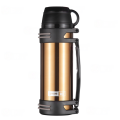 Customized Large Capacity SUS304 Stainless Steel Vacuum Insulated travel jug Pot Handle Lid Outdoor