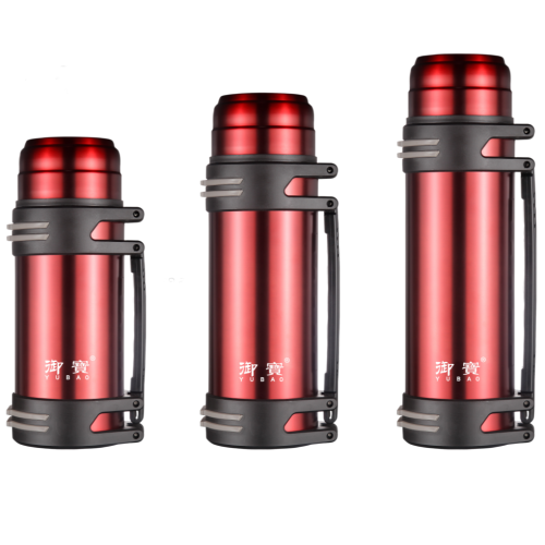 Stainless Steel 304 Double Wall Vacuum Flask Outdoor Sports Travel pot Handle Lid Hiking 24hr 