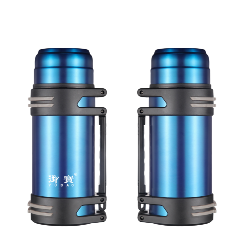 Stainless Steel 304 Double Wall Vacuum Flask Outdoor Sports Travel pot Handle Lid Hiking 24hr 