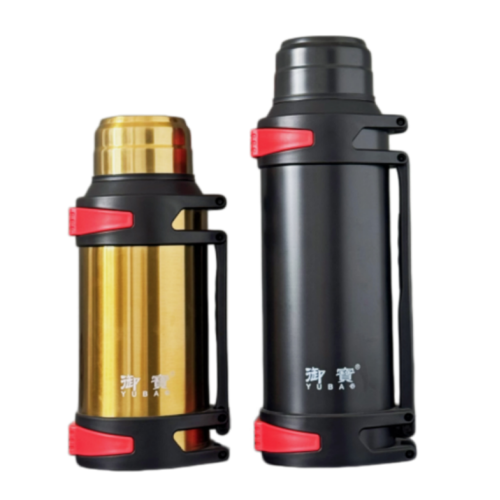 Stainless Steel 304 Double Wall Vacuum Flask Outdoor Sports Travel pot Handle Lid Hiking 24hr 