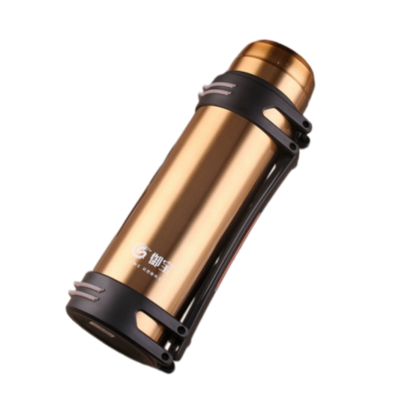 Stainless Steel 304 Double Wall Vacuum Flask Outdoor Sports Travel pot Handle Lid Hiking 24hr 