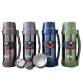 Customized 304 Stainless Steel Double Wall  Outdoor Sports Travel pot Handle Lid Hiking 24 hours 