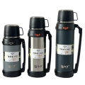 Customized 304 Stainless Steel Double Wall Vacuum travel pot Outdoor Sports Travel pot Handle Lid Hiking 24 hours