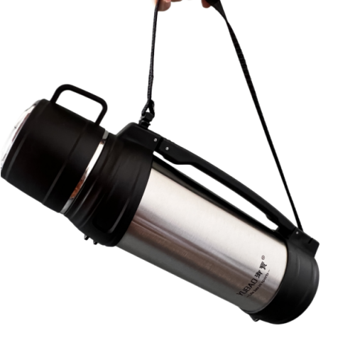 304 Stainless Steel Double Wall Vacuum jug Outdoor Sports Travel pot Handle Lid Hiking camping