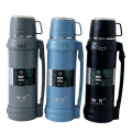 Customized 304 Stainless Steel Double Wall Vacuum travel pot Outdoor Sports Travel pot Handle Lid Hiking 24 hours