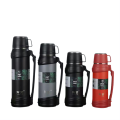 304 Stainless Steel Double Wall travel jug Outdoor Sports Travel pot Handle Lid Hiking 24 hours 