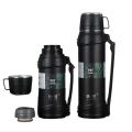 304 Stainless Steel Double Wall travel jug Outdoor Sports Travel pot Handle Lid Hiking 24 hours 