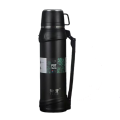 304 Stainless Steel Double Wall travel jug Outdoor Sports Travel pot Handle Lid Hiking 24 hours 