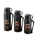 Customized 304 Stainless Steel Double Wall Vacuum travel pot Outdoor Sports Travel pot Handle Lid Hiking 24 hours