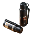 Customized 304 Stainless Steel Double Wall Vacuum travel pot Outdoor Sports Travel pot Handle Lid Hiking 24 hours