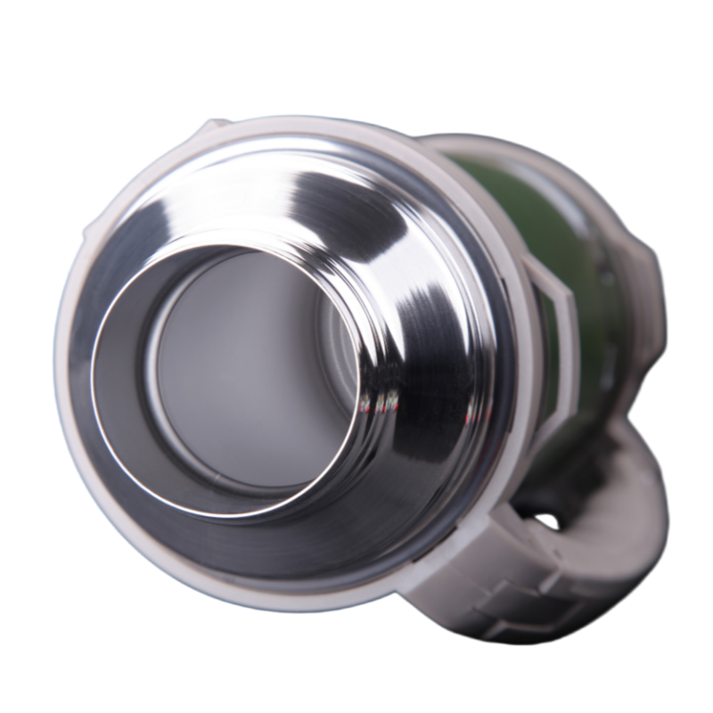 Customized 304 Stainless Steel Double Wall Vacuum travel pot Outdoor Sports Travel pot Handle Lid Hiking 24 hours