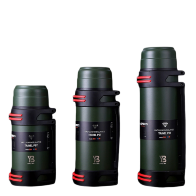 Stainless Steel Travel Pot big capacity and Durable for Camping and Outdoor Adventures
