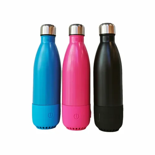 Vacuum Flasks & Thermoses Outdoor Travel Cup Bluetooth Water Bottle Insulated Water Bottle with Speaker