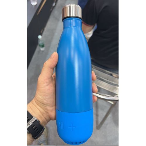 Vacuum Flasks & Thermoses Outdoor Travel Cup Bluetooth Water Bottle Insulated Water Bottle with Speaker