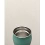 Botella de agua isotérmica de doble pared de acero inoxidable con asa portátil ligera para mantener las bebidas calientes o frías durante horas.