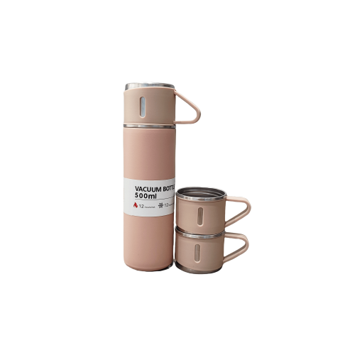 Portable Stainless Steel Vacuum Thermos Cup with Three-Cover Gift Box for Business Events Back School Engraved Logo Water Bottle