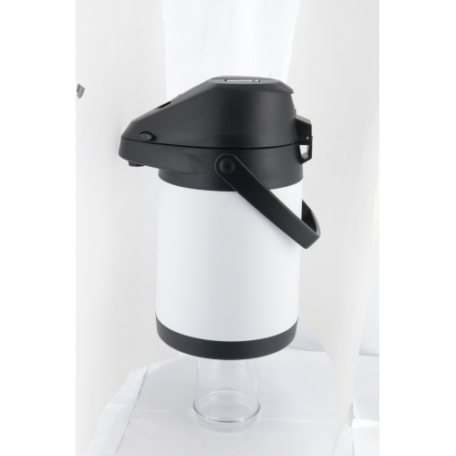 3L Stainless Steel Double Wall Vacuum Pump Thermos Coffee Airpot