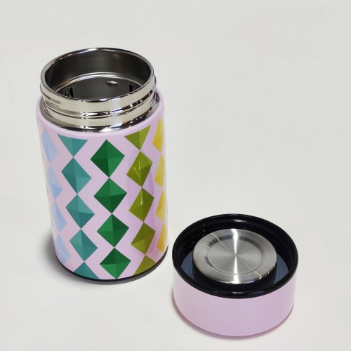 Classic Fashion Custom Design Portable Gift Double Wall Stainless Steel Cup with Tea Filter