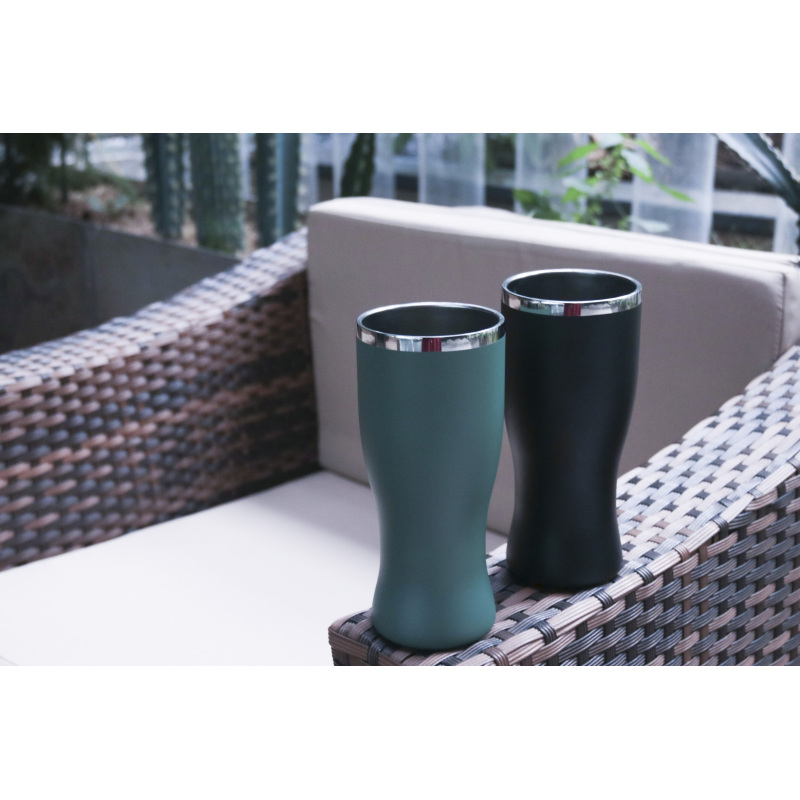 2026 New Hot Sell 304 Stainless Steel Thermal Vacuum 16oz Waist-Shaped Car Cup Football Cup Beer Cup
