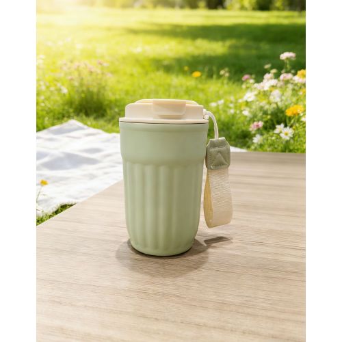 Modern Double Layer Stainless Steel Portable Coffee Mug for Everyday Use