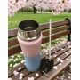 Fashion Stainless Steel Water Bottle with Straw Lid  Insulated Portable Drink Bottle with Carabiner for Outdoor, Gym and Picnic