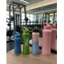 Fashion Stainless Steel Water Bottle with Straw Lid  Insulated Portable Drink Bottle with Carabiner for Outdoor, Gym and Picnic