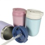 Tazza termica da viaggio leggera in acciaio inossidabile dal design minimalista personalizzato da 300 ml e 400 ml, isolamento termico per 12-24 ore.